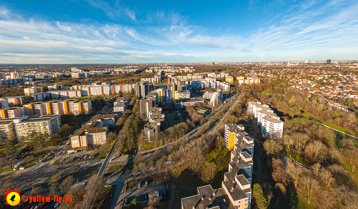 16.01.2023 - Luftbilder vom Marx-Zentrum und Gartenstadt Trudering